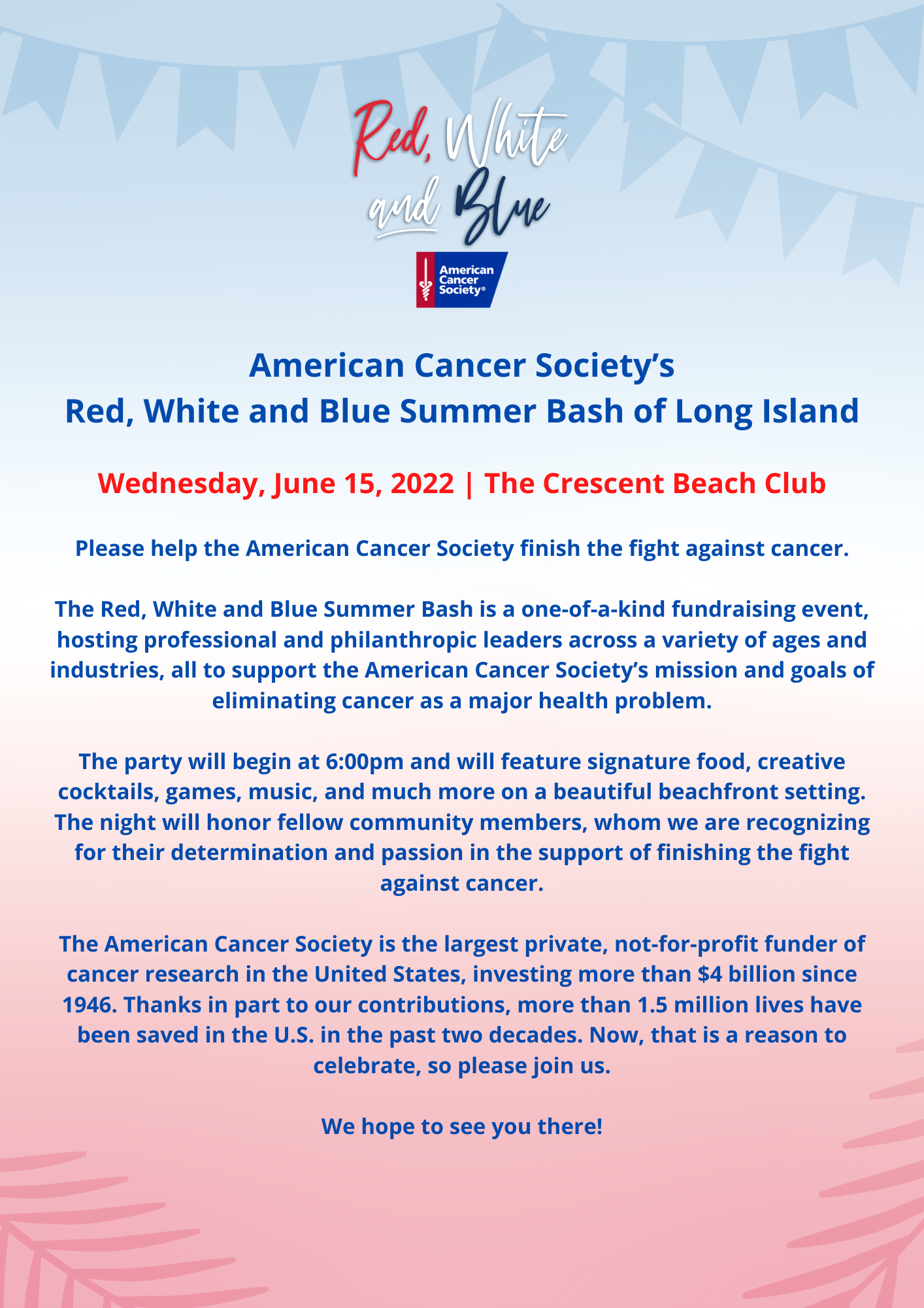 22 Red White Blue Bash Long Island